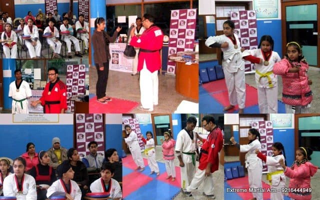 Self Defence Seminar in collaboration with 94.3 MyFM was held at Guru Gobind Singh Bhawan, Sector 15, Chandigarh